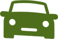 Car with flat tire