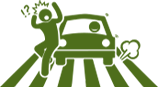 Driver endangering pedestrian