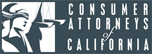 Logo Recognizing Steinberg Injury Lawyers's affiliation with the Consumer Attorneys of California